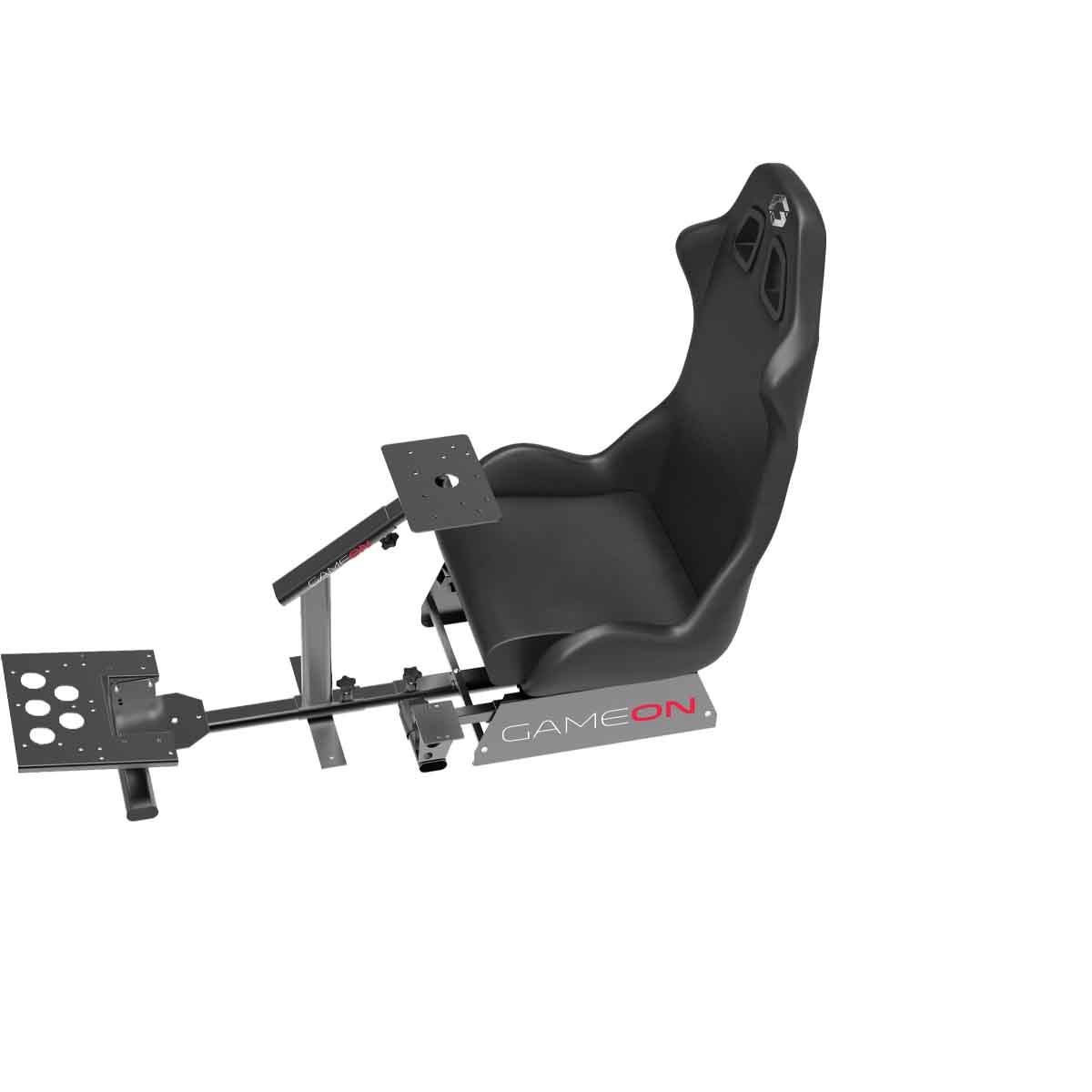 Game On Black GOMPR-5091 Master Pro Racing Gaming Simulator Cockpit