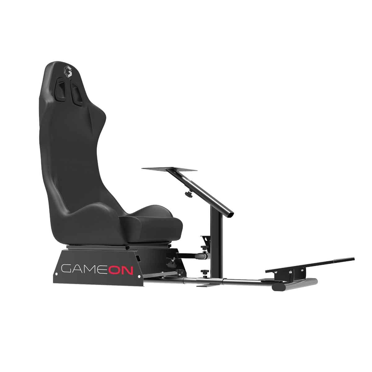 Game On Black GOMPR-5091 Master Pro Racing Gaming Simulator Cockpit