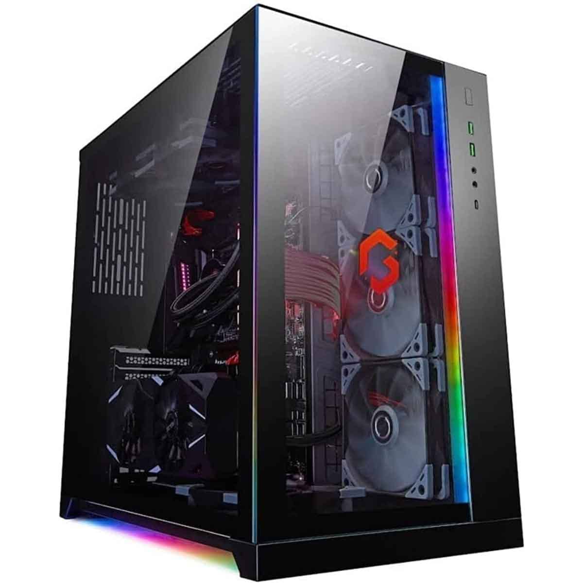 Game On Black Lian Li Edition Dynamic Mid Tower Gaming PC Case