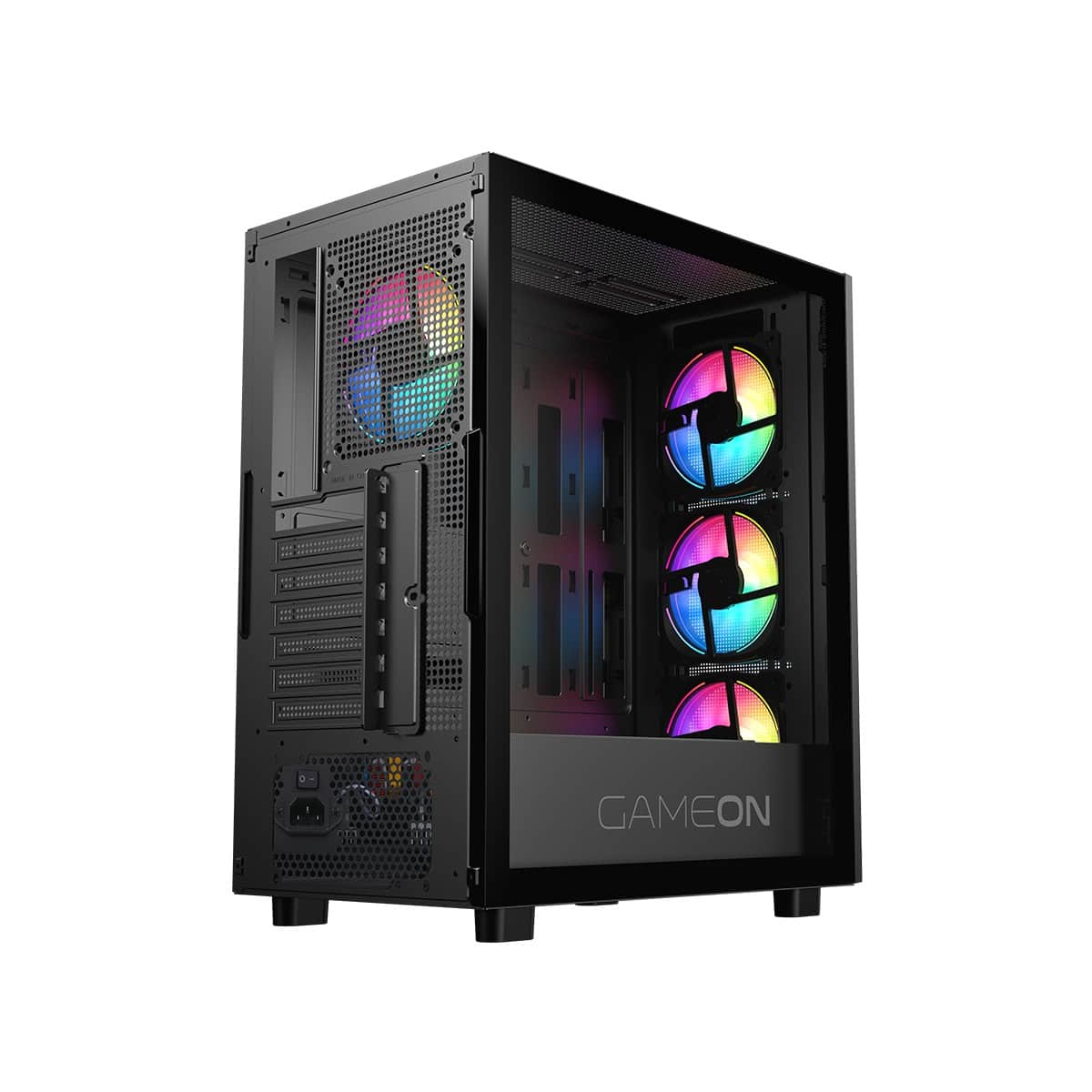 جيم أون كيس ألعاب Trident IV-M Powerforge Series ميد تاور مع مزود طاقة 750W باللون الأسود