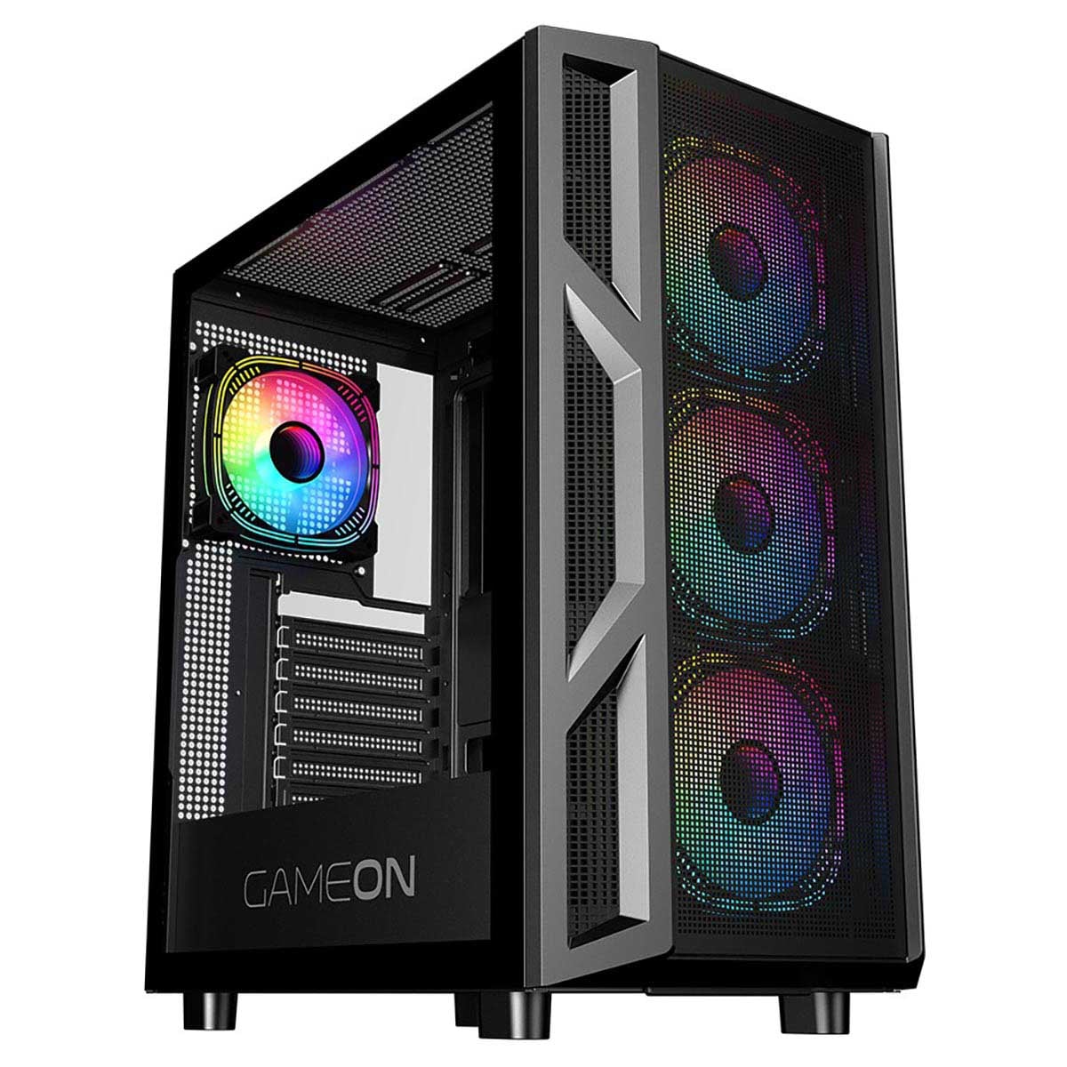 جيم أون كيس ألعاب Trident IV-M Powerforge Series ميد تاور مع مزود طاقة 750W باللون الأسود