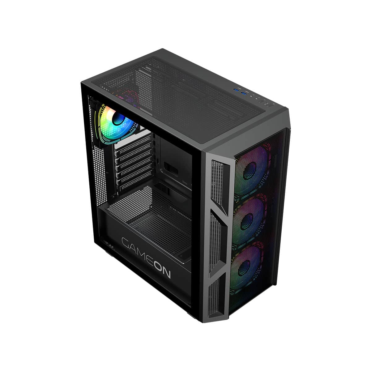 جيم أون كيس ألعاب Trident IV-M Powerforge Series ميد تاور مع مزود طاقة 750W باللون الأسود