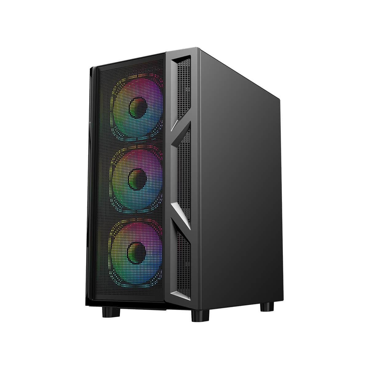 جيم أون كيس ألعاب Trident IV-M Powerforge Series ميد تاور مع مزود طاقة 750W باللون الأسود