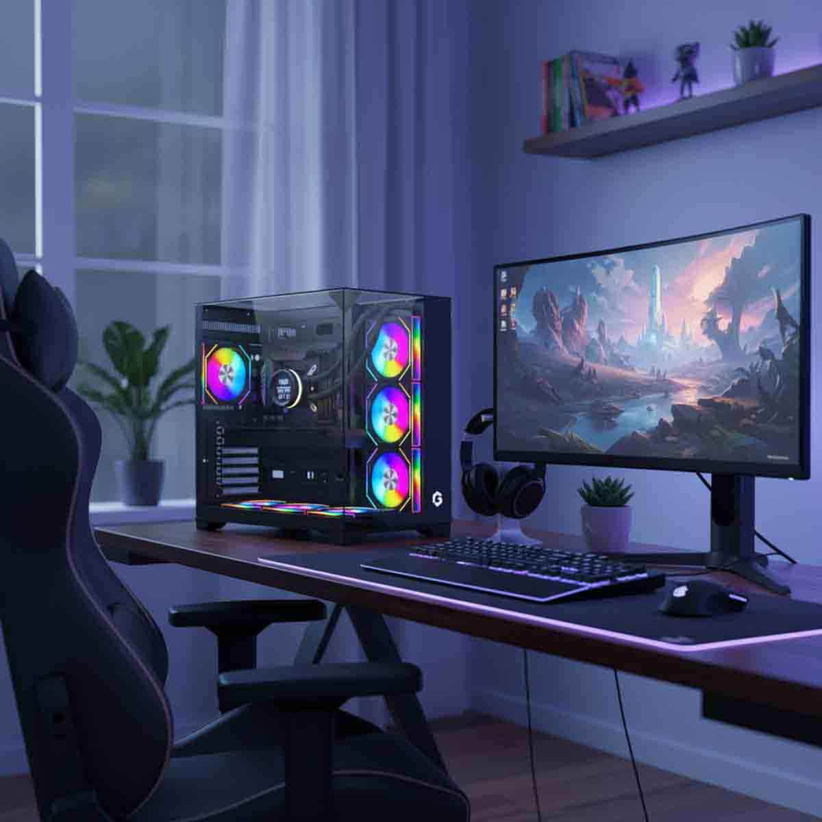 Game On Valkyrie I Series Mid Tower Gaming PC Case