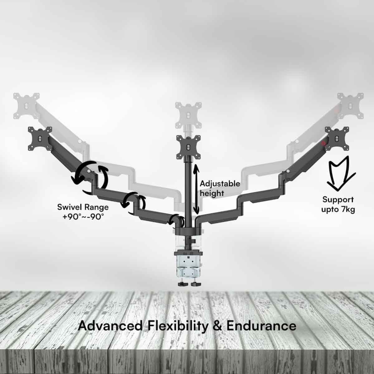 جيم أون حامل ثلاث شاشات GO-5367