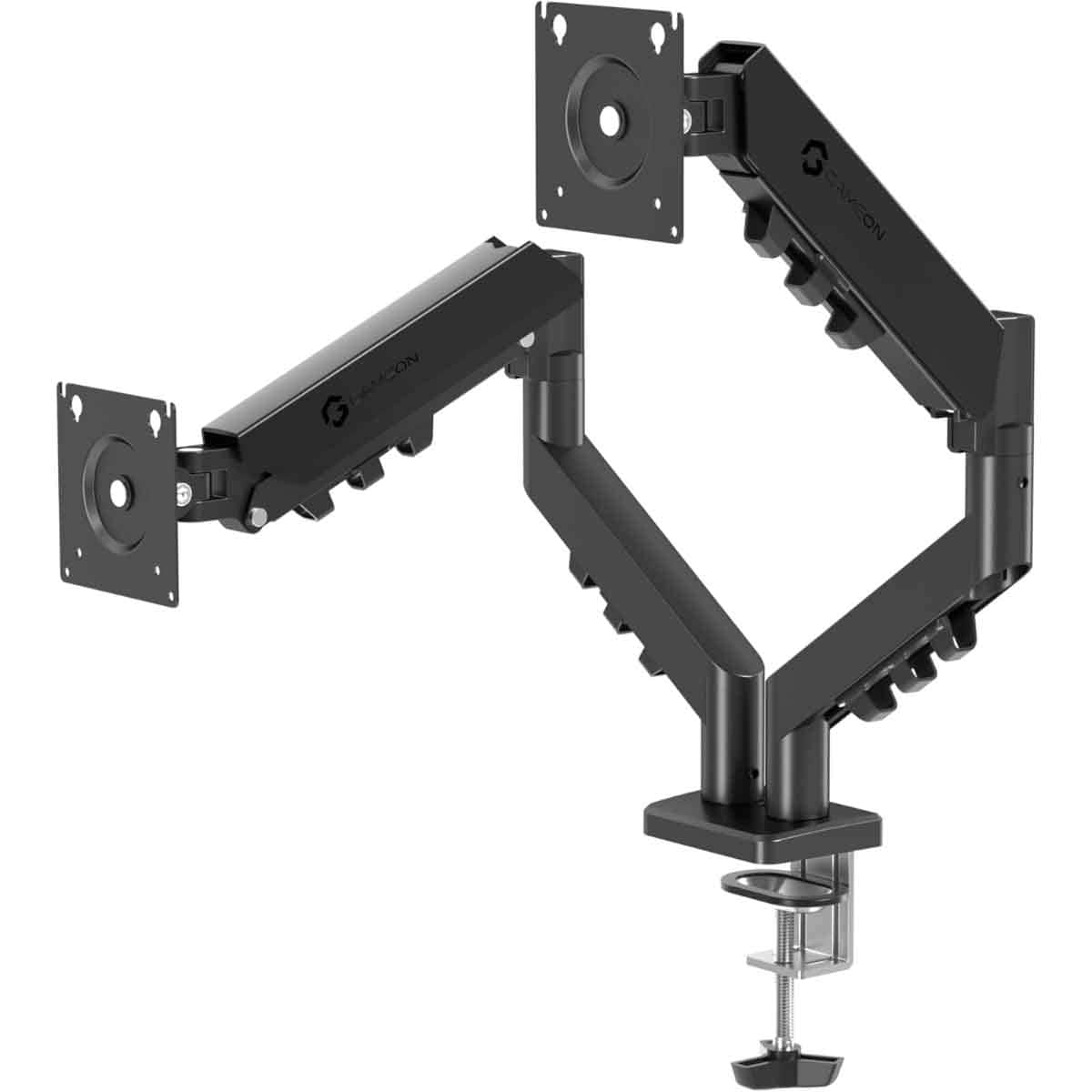 Game On GO-5550 Gas Mechanical Spring Double Monitor Arm Stand