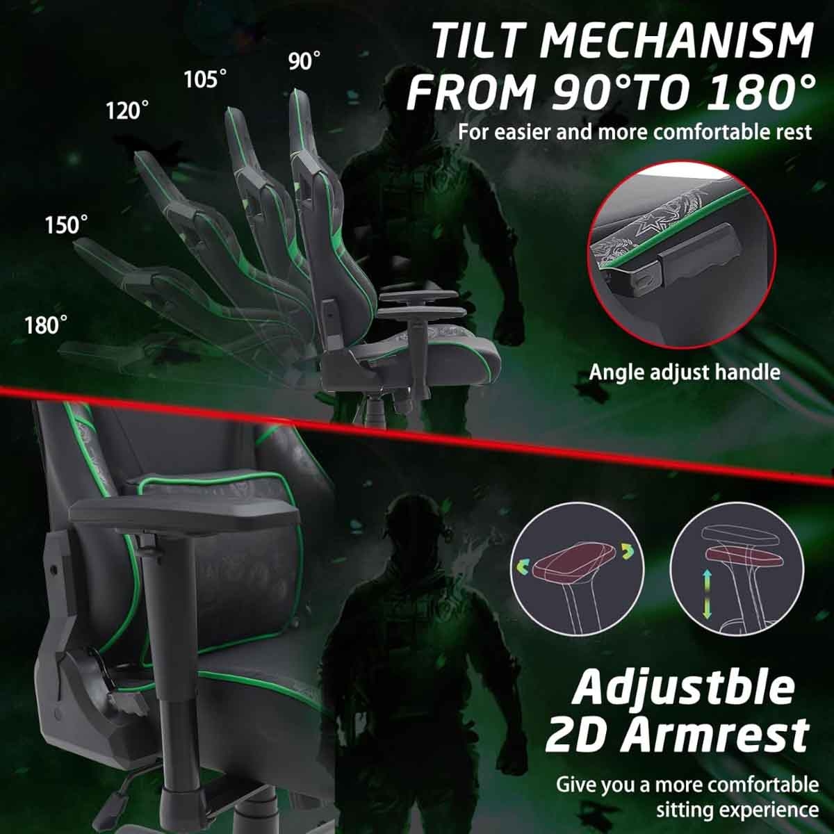 Game On Green Call Of Duty Gaming Chair