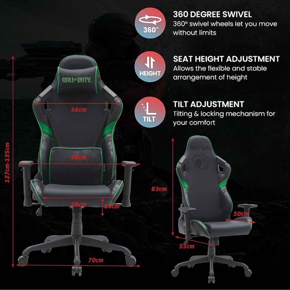 Game On Green Call Of Duty Gaming Chair