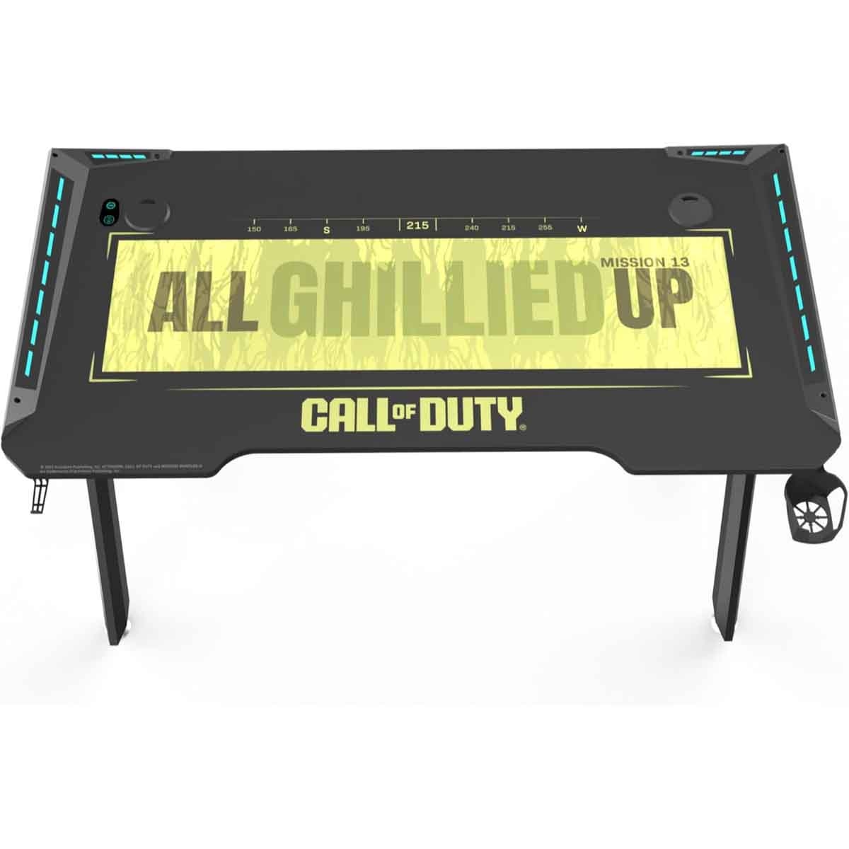 Game On Green Call Of Duty Hawksbill Series RGB Flowing Light Gaming Desk