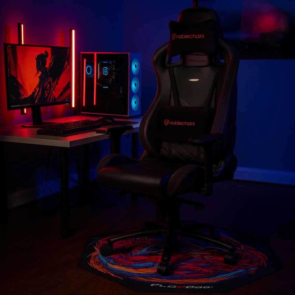 Game On Ravenstrike Gaming Headset & 24" GOE24FHD165 Gaming Monitor with Florpad Hyper Beast Mat Bundle