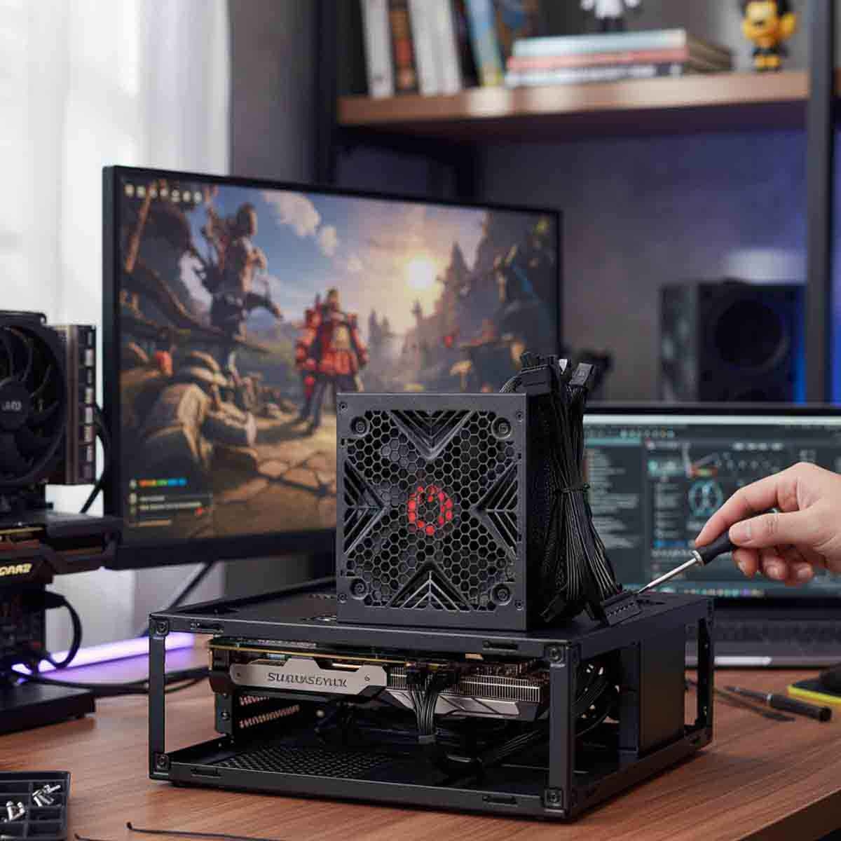 Game On SPY2 650 Watts 80 Plus Bronze Gaming Power Supply