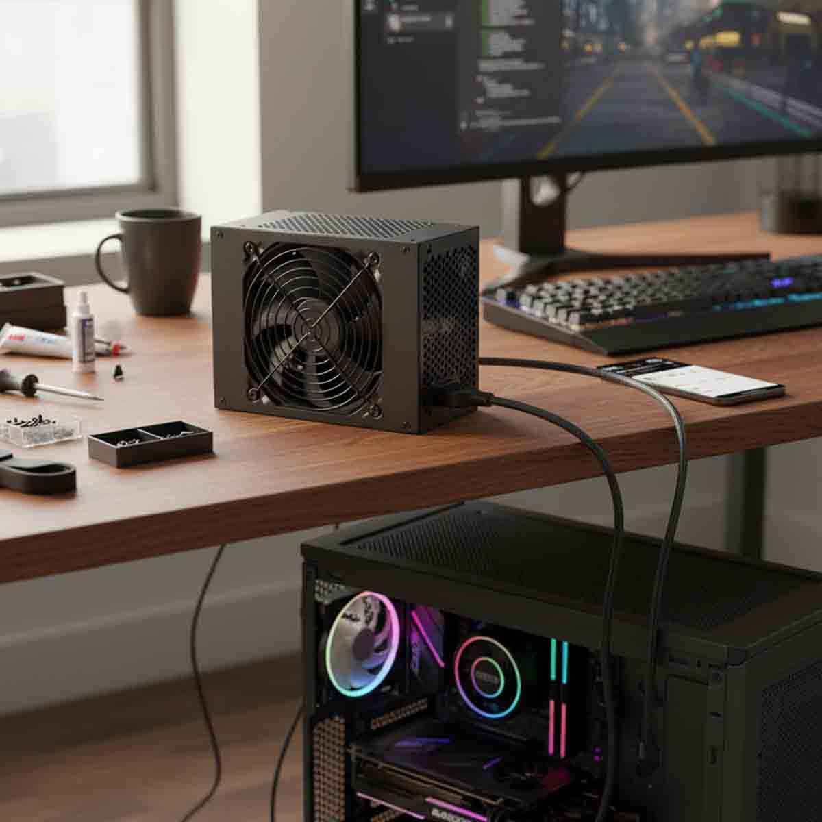 Game On SPY2 750 Watts 80 Plus Bronze Gaming Power Supply Unit