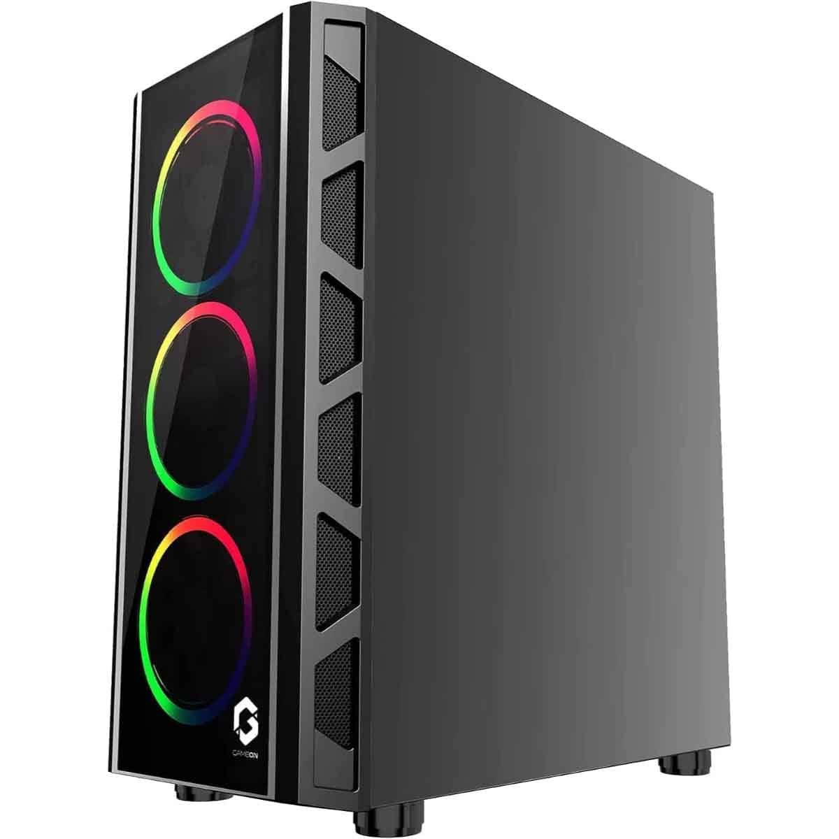 Game On Trident II Fixed RGB Mid Tower Gaming PC Case