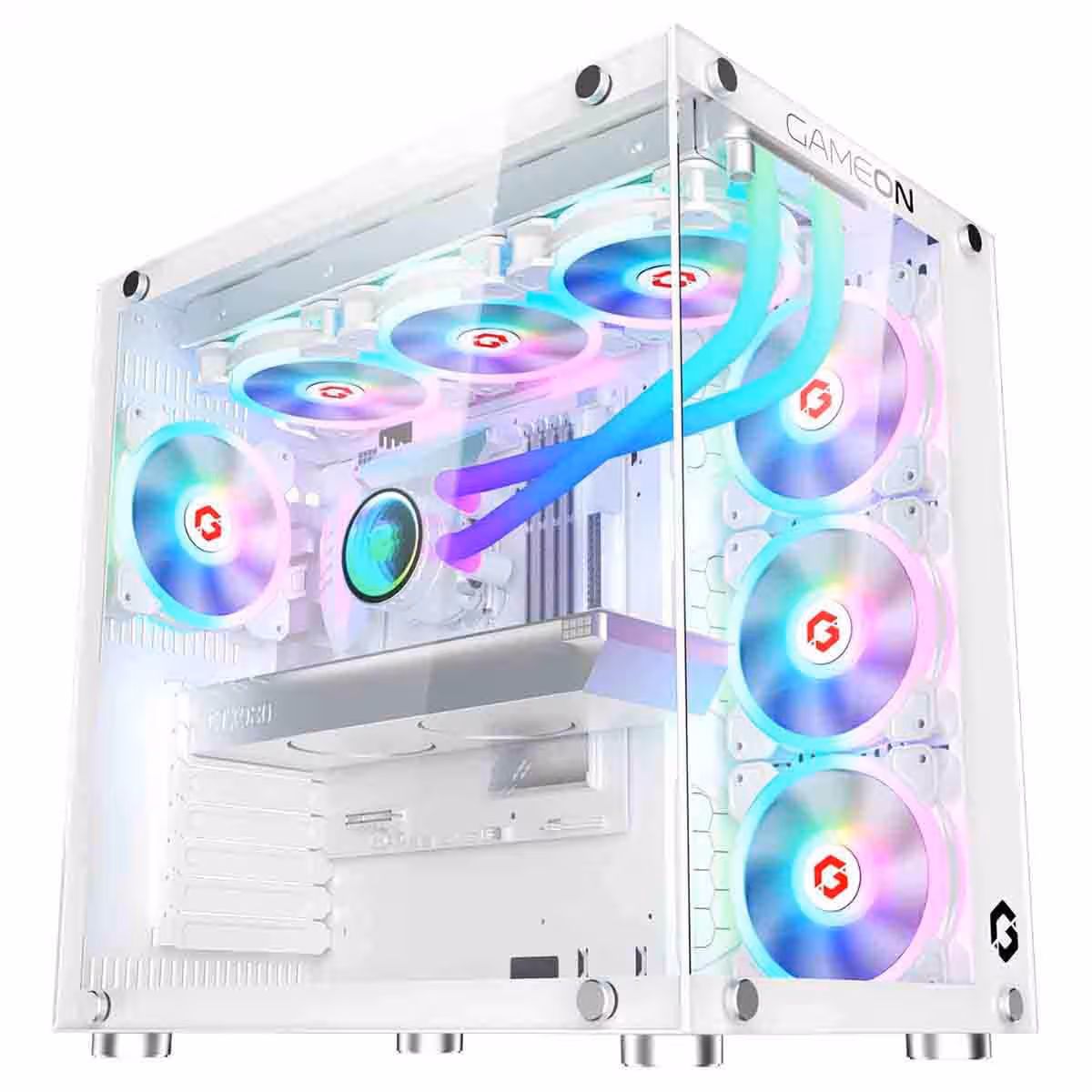 Game On Emperor Midnight II Series Mid Tower Gaming PC Case