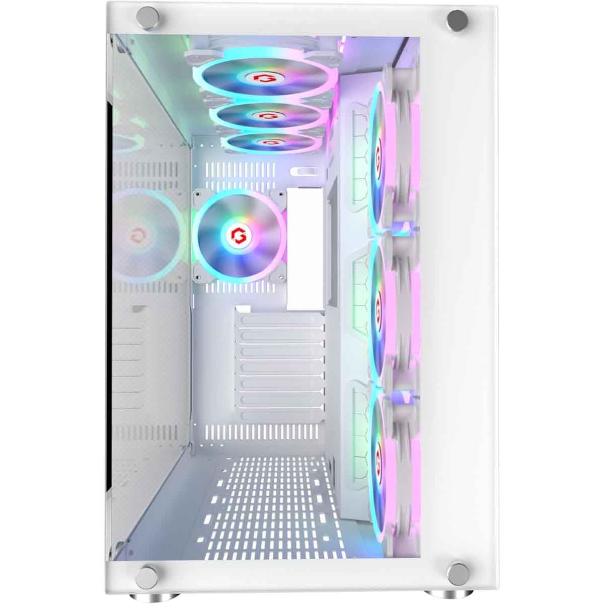 جيم أون كيس كمبيوتر متوسط الحجم للألعاب من سلسلة Emperor Midnight II باللون الأسود