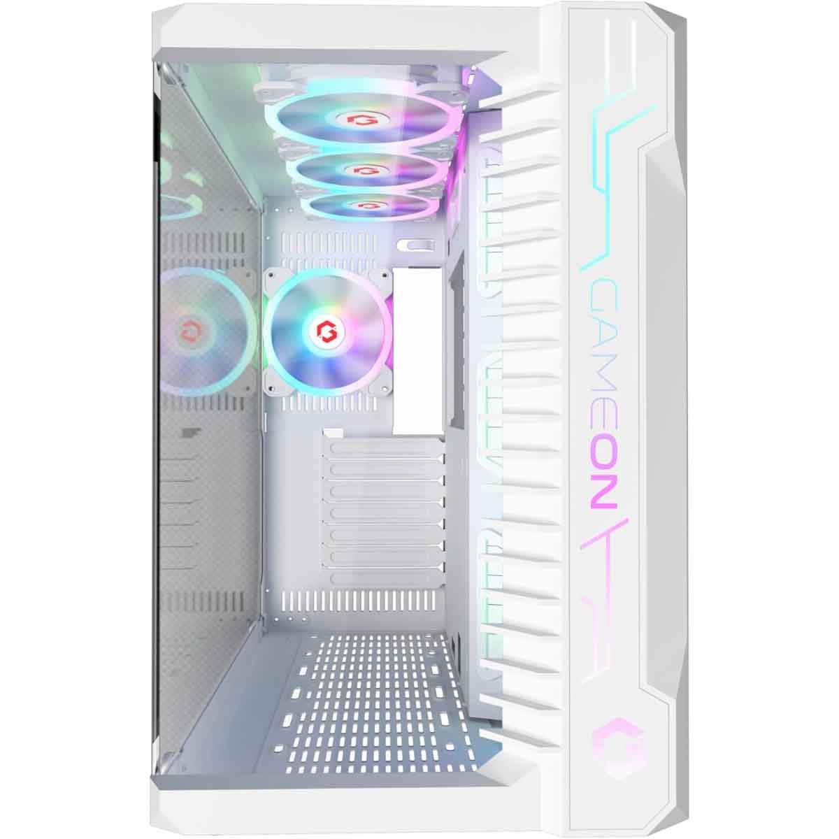 جيم أون كيس كمبيوتر متوسط الحجم للألعاب من سلسلة Emperor Midnight III باللون الأسود