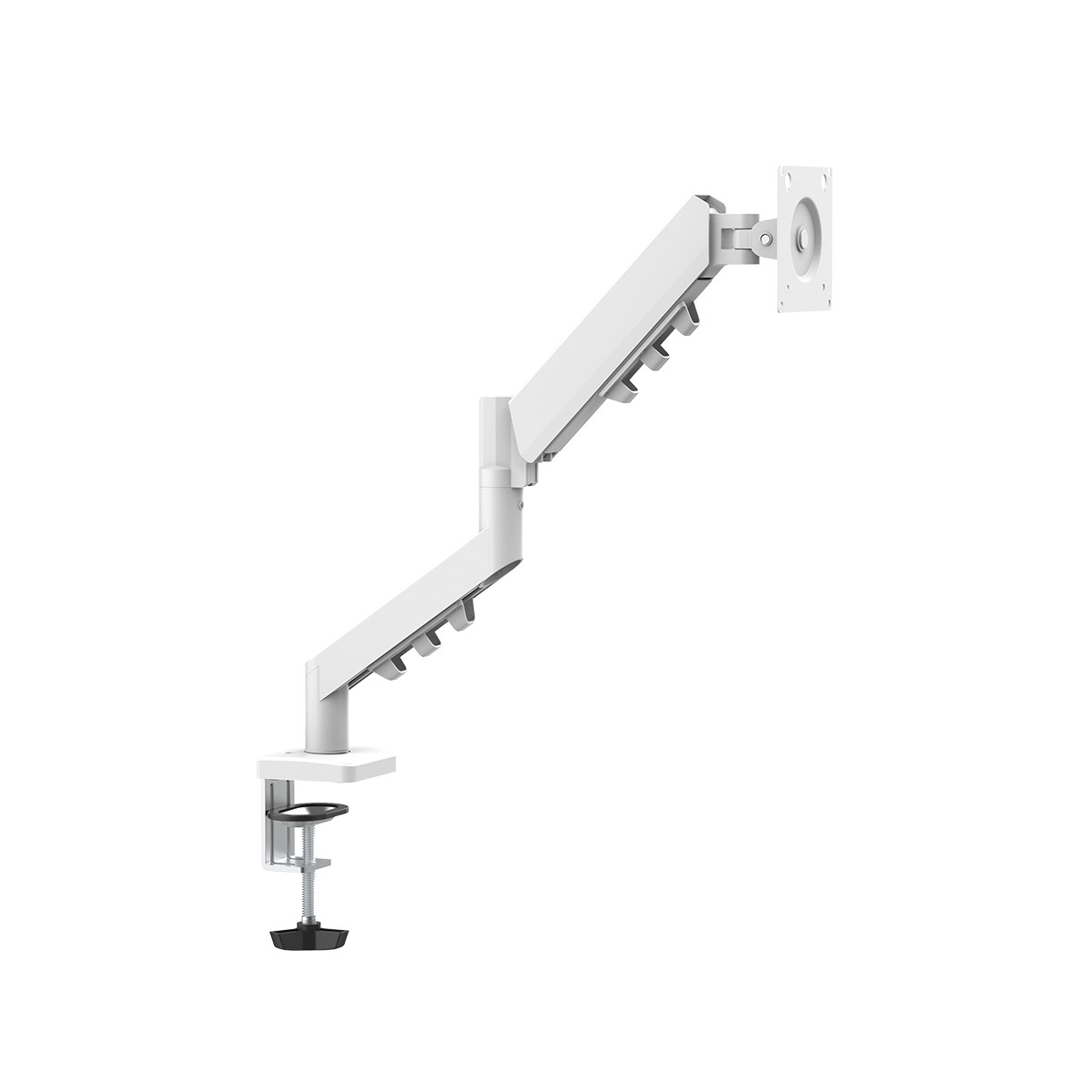Game On White GO-5501 Gas Mechanical Spring Single Monitor Arm
