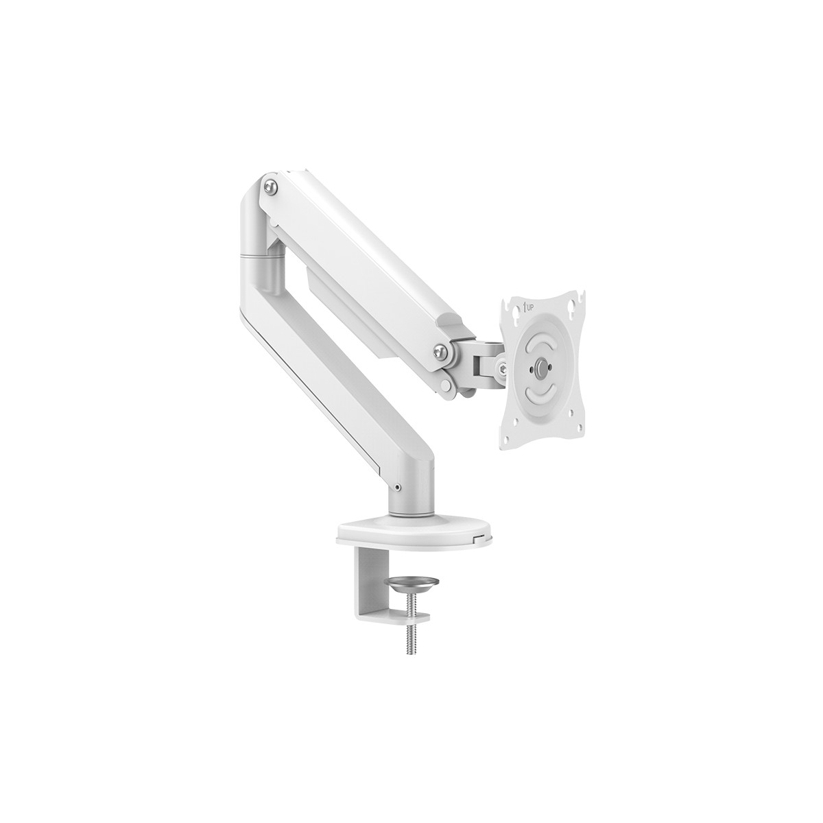 Game On White GO-5600 Gas Mechanical Spring Single Monitor Arm