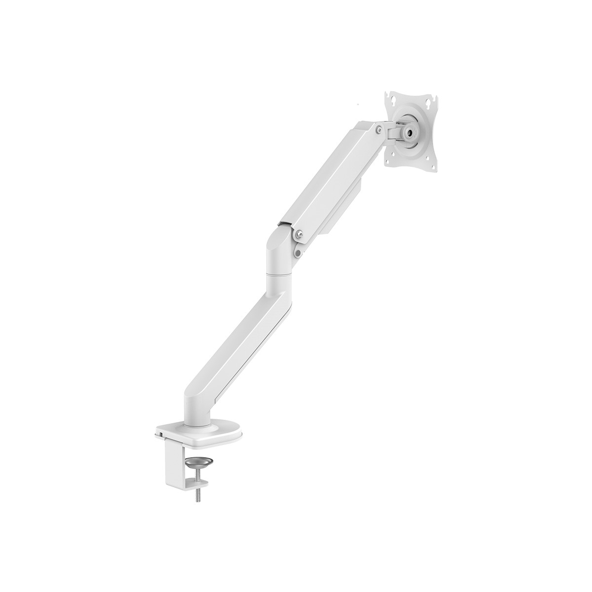 Game On White GO-5600 Gas Mechanical Spring Single Monitor Arm