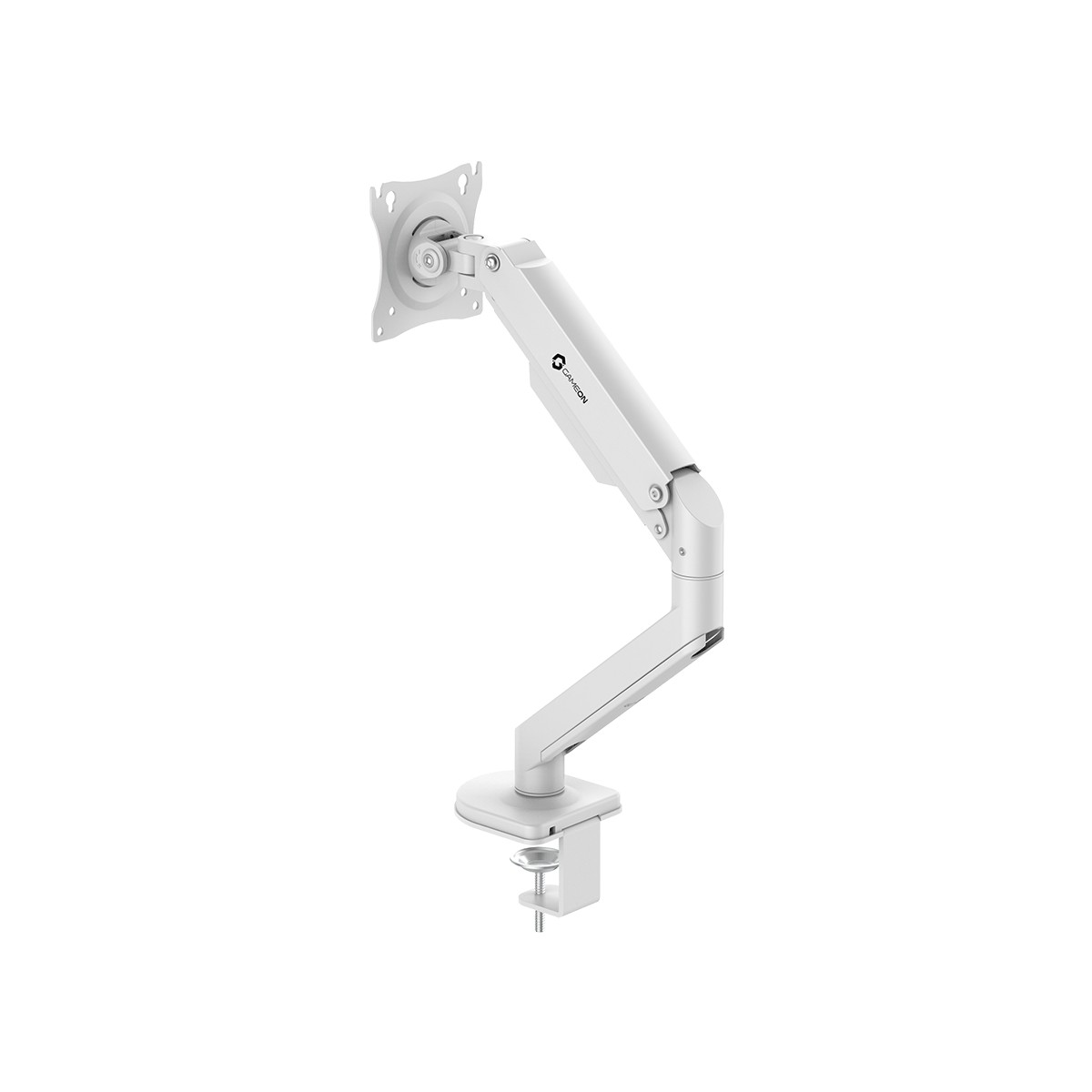 Game On White GO-5600 Gas Mechanical Spring Single Monitor Arm