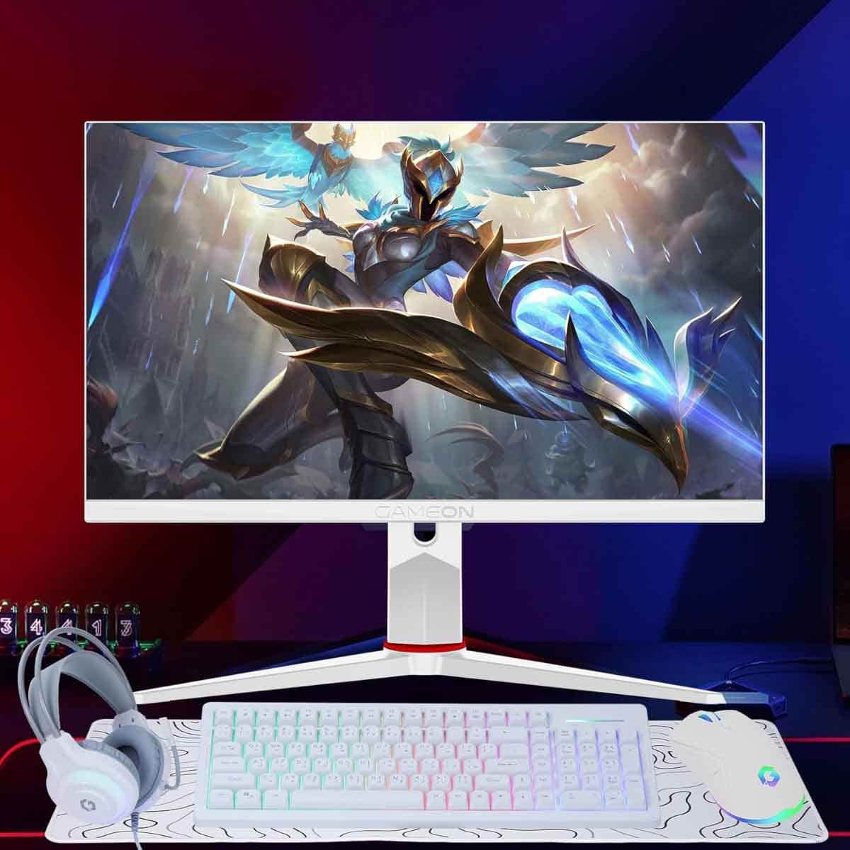 Game On White GO-CYPHERW-XL All-In-One Gaming Bundle