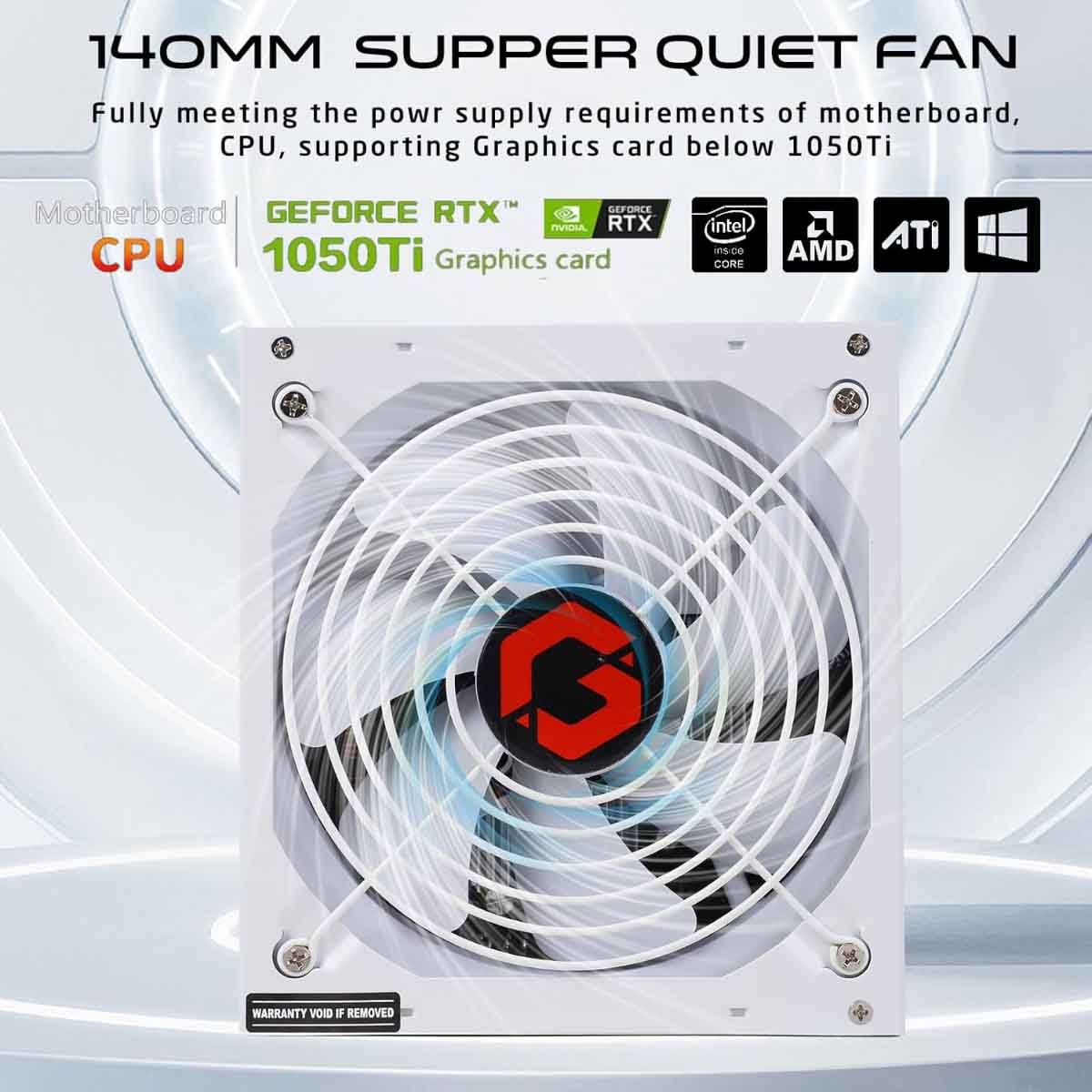 جيم أون مزود طاقة للألعاب SPY2 بقدرة 1000 واط بمعيار 80 Plus Gold باللون الأسود