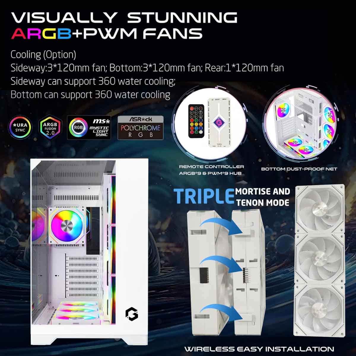 Game On Valkyrie I Series Mid Tower Gaming PC Case