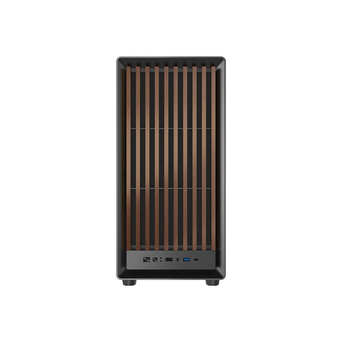 Game On Wood/Black Timber Midnight I Series ARGB Mid Tower Gaming PC Case