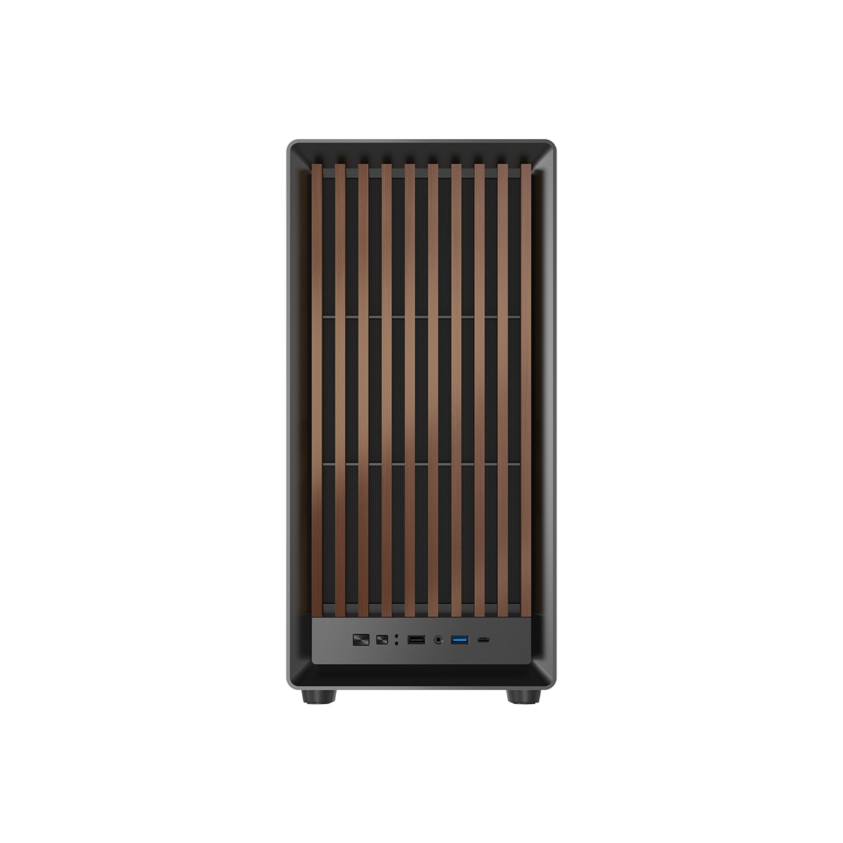 Game On Wood/Black Timber Midnight I Series ARGB Mid Tower Gaming PC Case