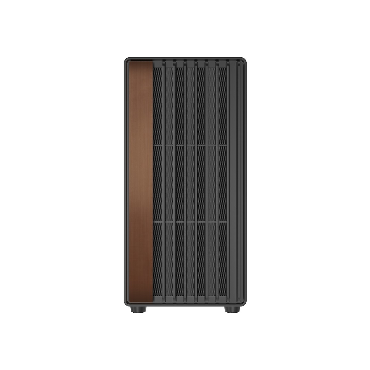 Game On Wood/Black Timber Midnight Series ARGB PWM Mid Tower Gaming PC Case