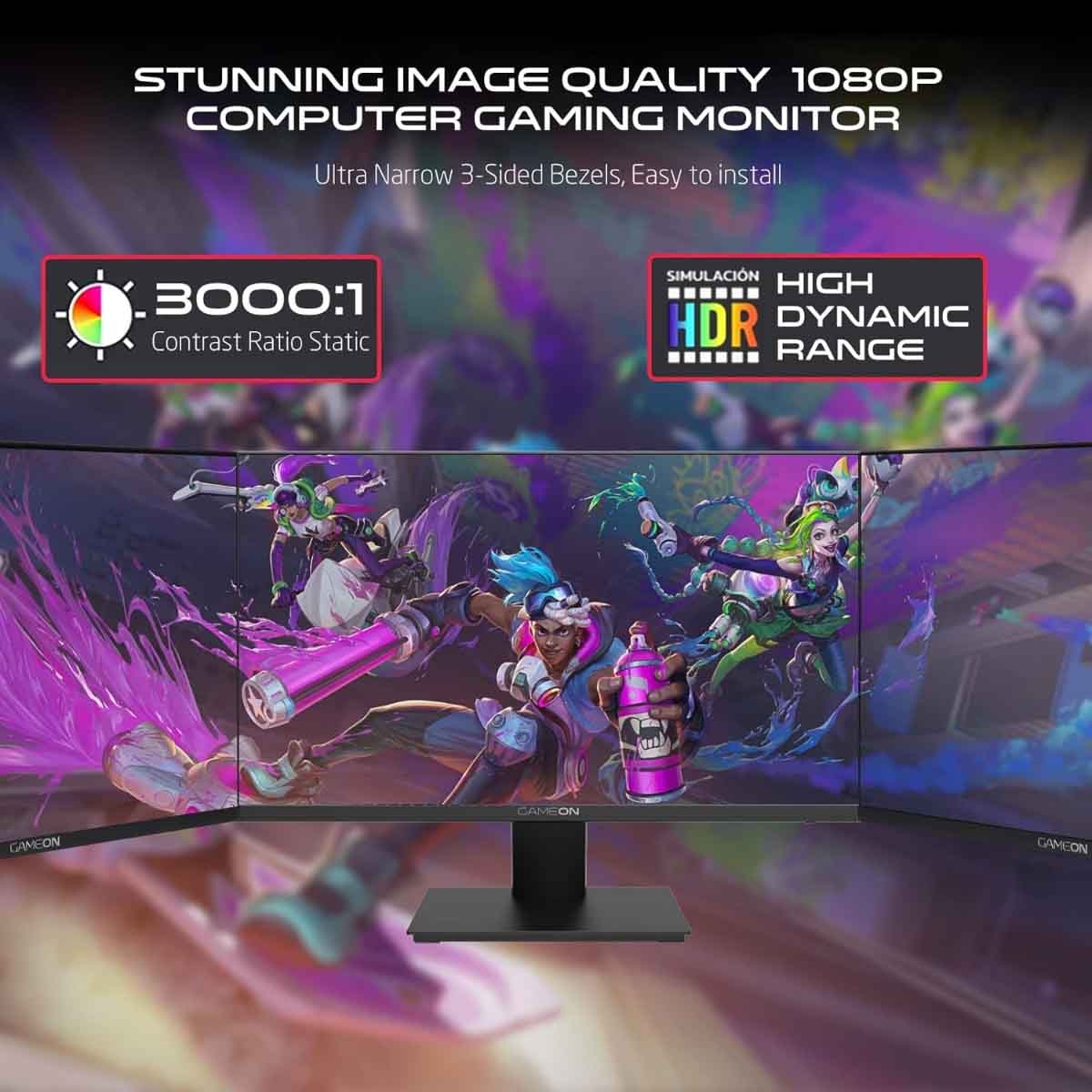 Game On 22" GOB22FHD75VA FHD 75Hz VA Gaming Monitor