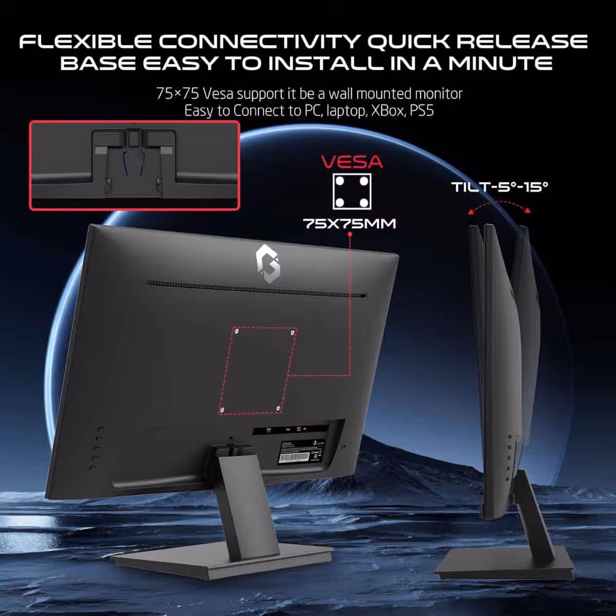 Game On 22" GOB22FHD75VA FHD 75Hz VA Gaming Monitor