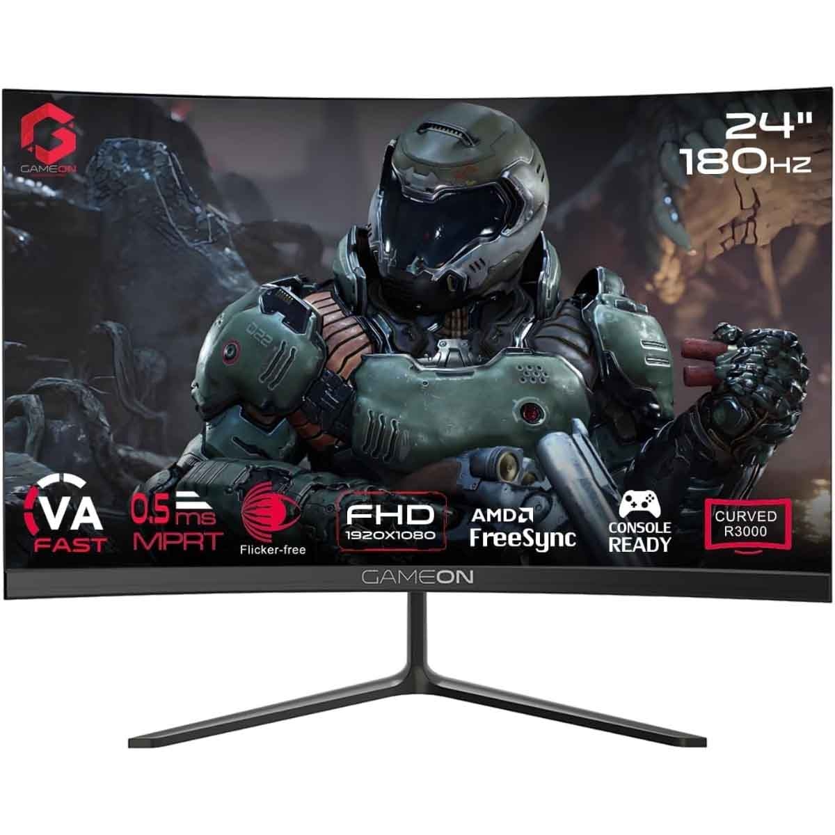 Game On 24" GOC24F180VA Curved FHD 180Hz VA Gaming Monitor