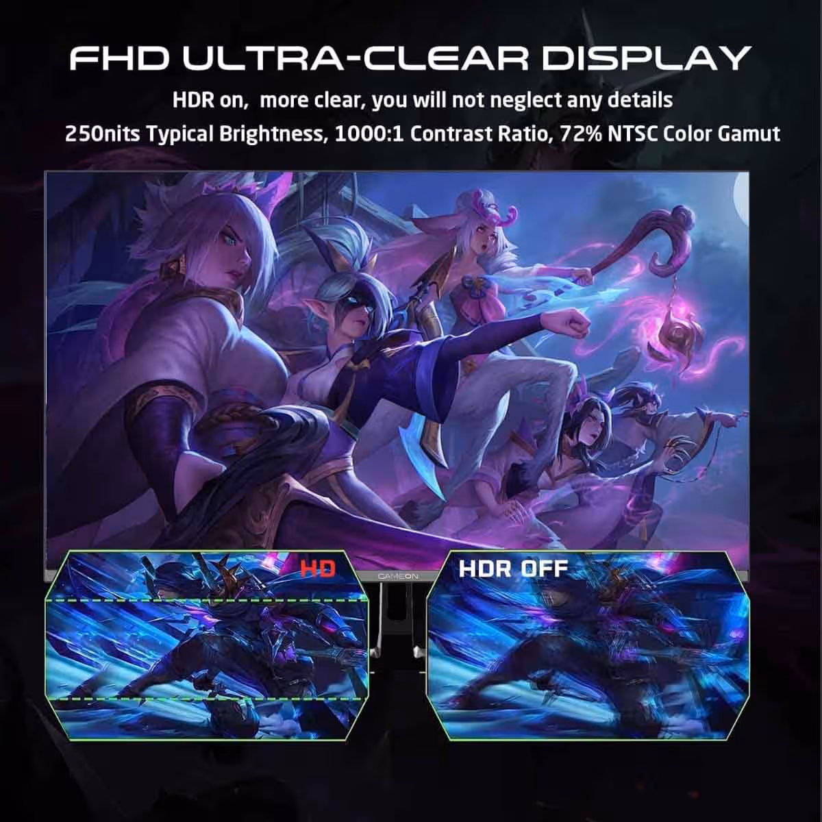 جيم أون شاشة ألعاب FHD بحجم 27" 180Hz Fast IPS موديل GOPS27180IPS