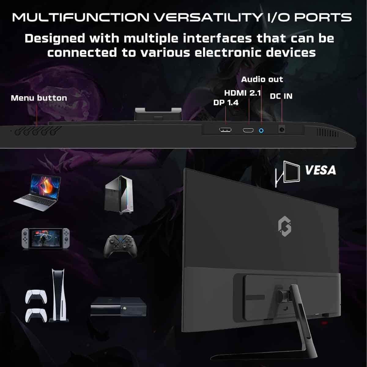 جيم أون شاشة ألعاب FHD بحجم 27" 180Hz Fast IPS موديل GOPS27180IPS