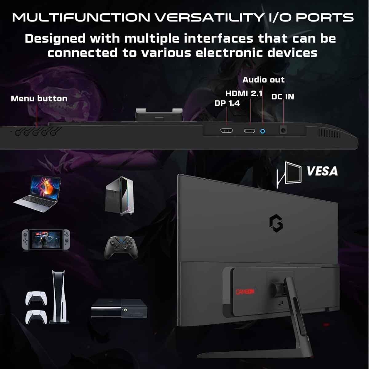 جيم أون شاشة ألعاب FHD بحجم 27" 180Hz Fast VA موديل GOPS27180VA