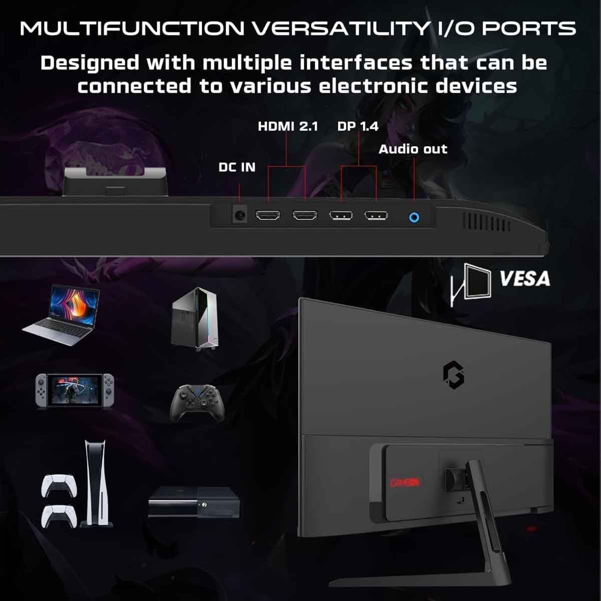 Game On 27" GOPS27QHD180IPS QHD 180Hz Fast IPS Gaming Monitor