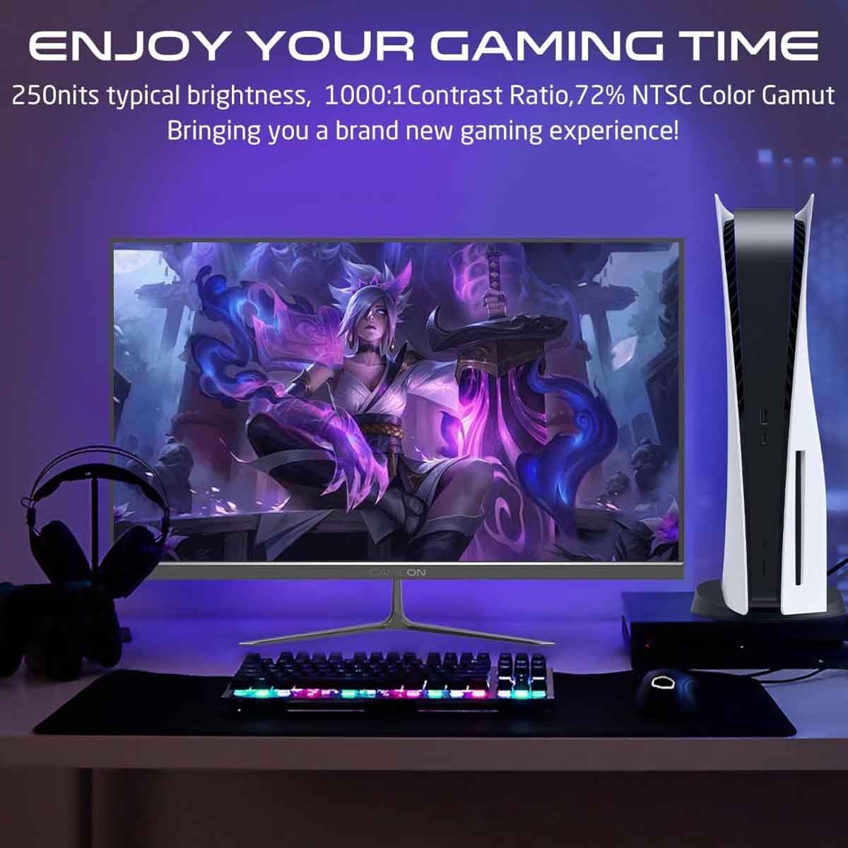 جيم أون شاشة ألعاب FHD بحجم 24" 120Hz IPS سوداء موديل GOES24FHD120IPS