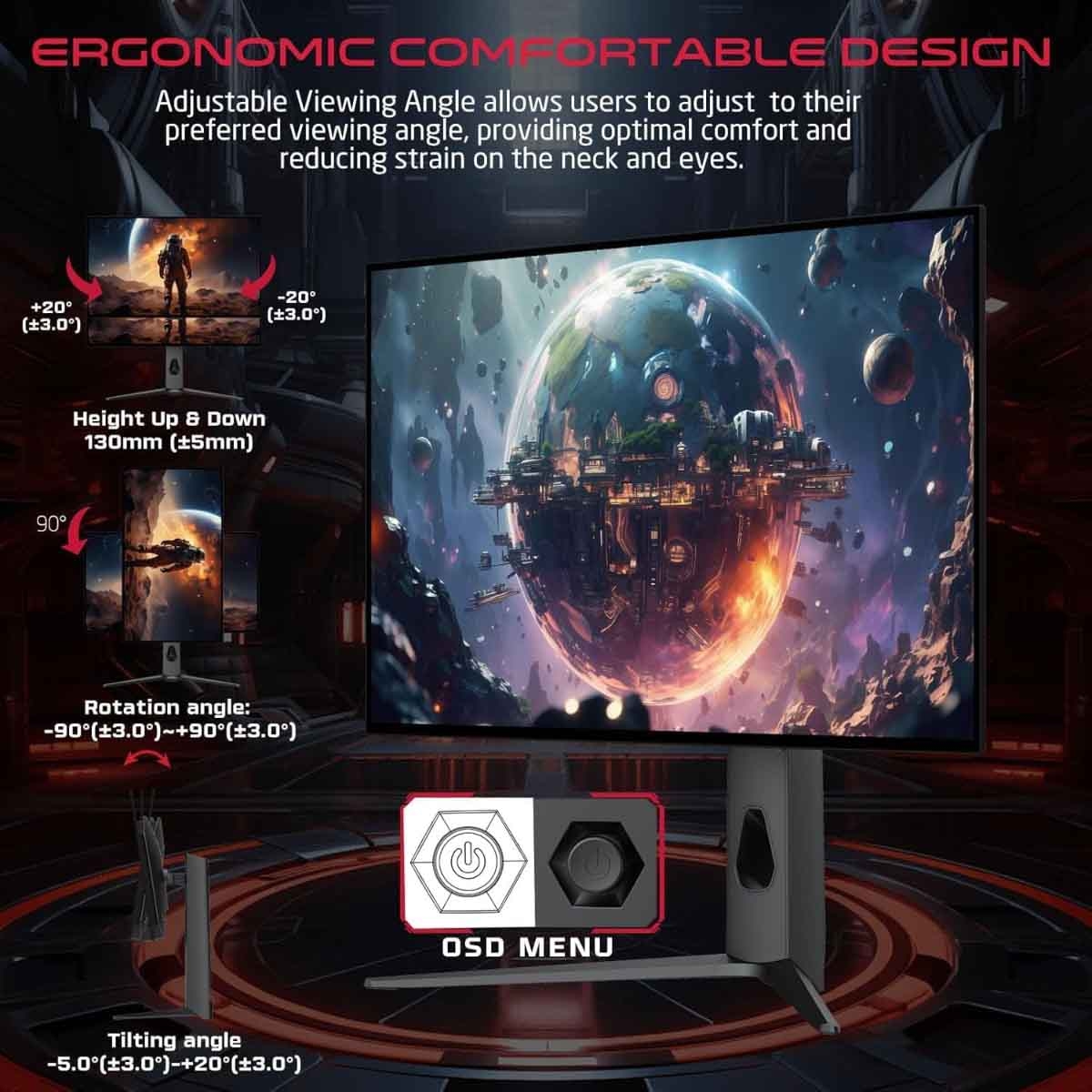 Game On Black 27" GO27OLED2K Signature X Series OLED QHD 240Hz IPS Gaming Monitor