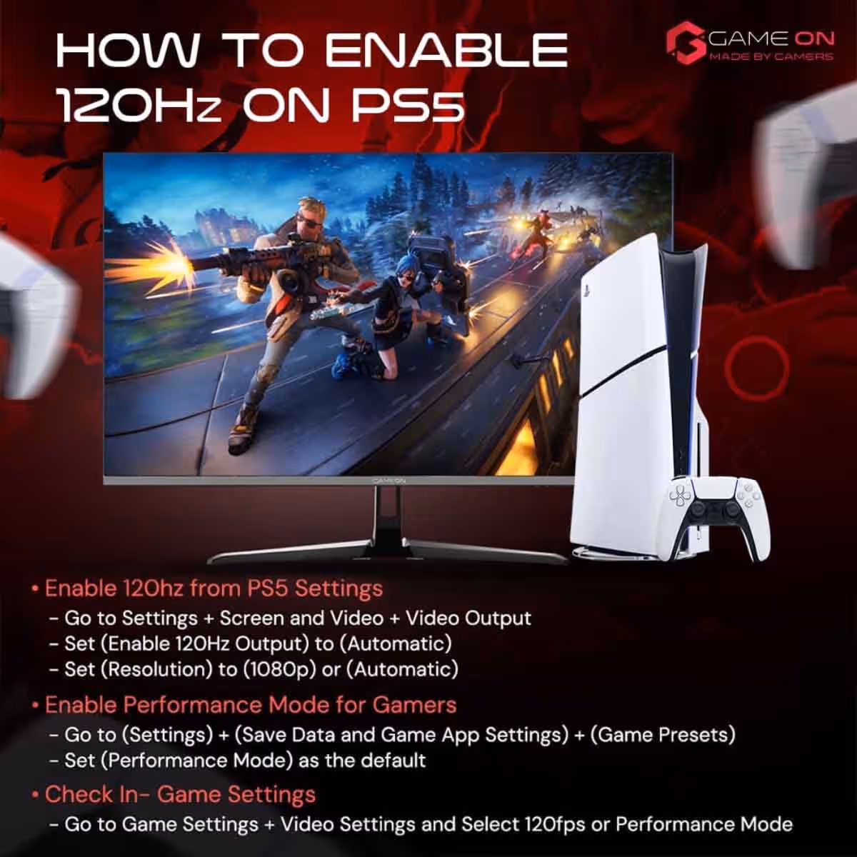 جيم أون شاشة ألعاب QHD بحجم 27" Mini LED 240Hz سلسلة Midnight Signature سوداء موديل GOML27QHD240IPS