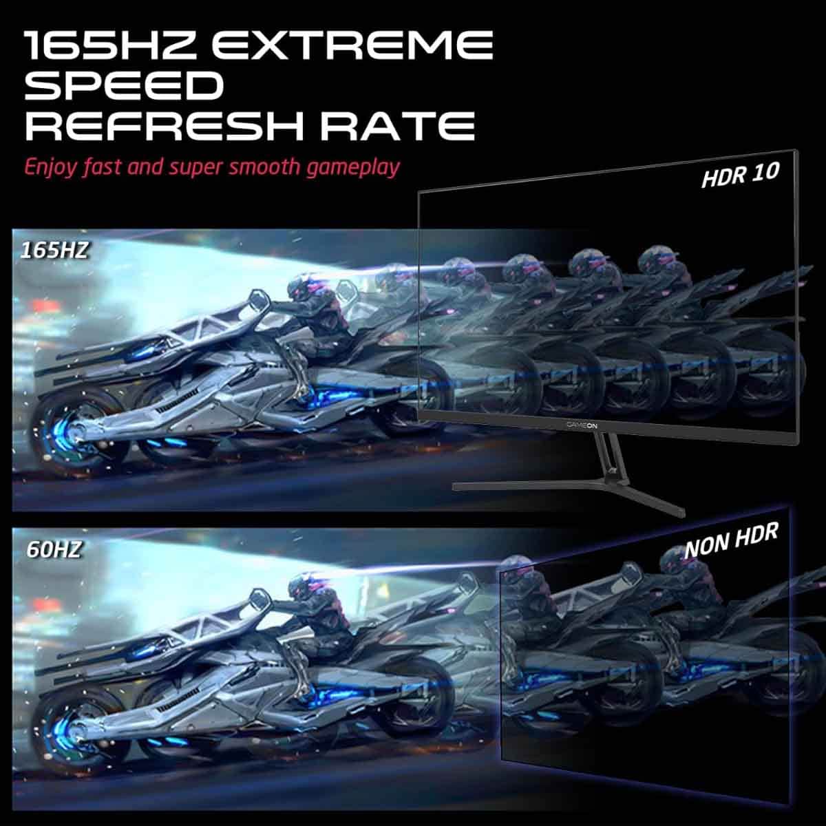 Game On Black 27" GOVE127FHD165 FHD 165Hz IPS Gaming Monitor