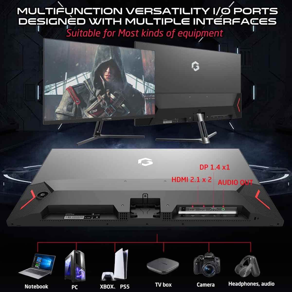Game On Black 27" GOVE127FHD165 FHD 165Hz IPS Gaming Monitor