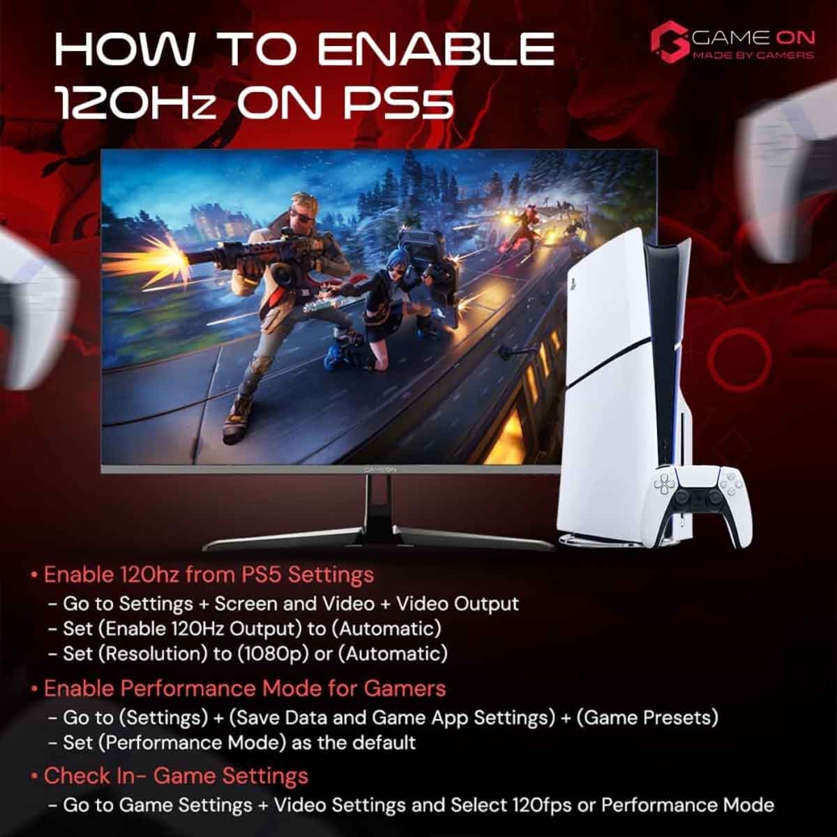 جيم أون شاشة ألعاب FHD بحجم 24" 360Hz Fast IPS سلسلة Arctic Pro بيضاء موديل GOA24FHD360IPS