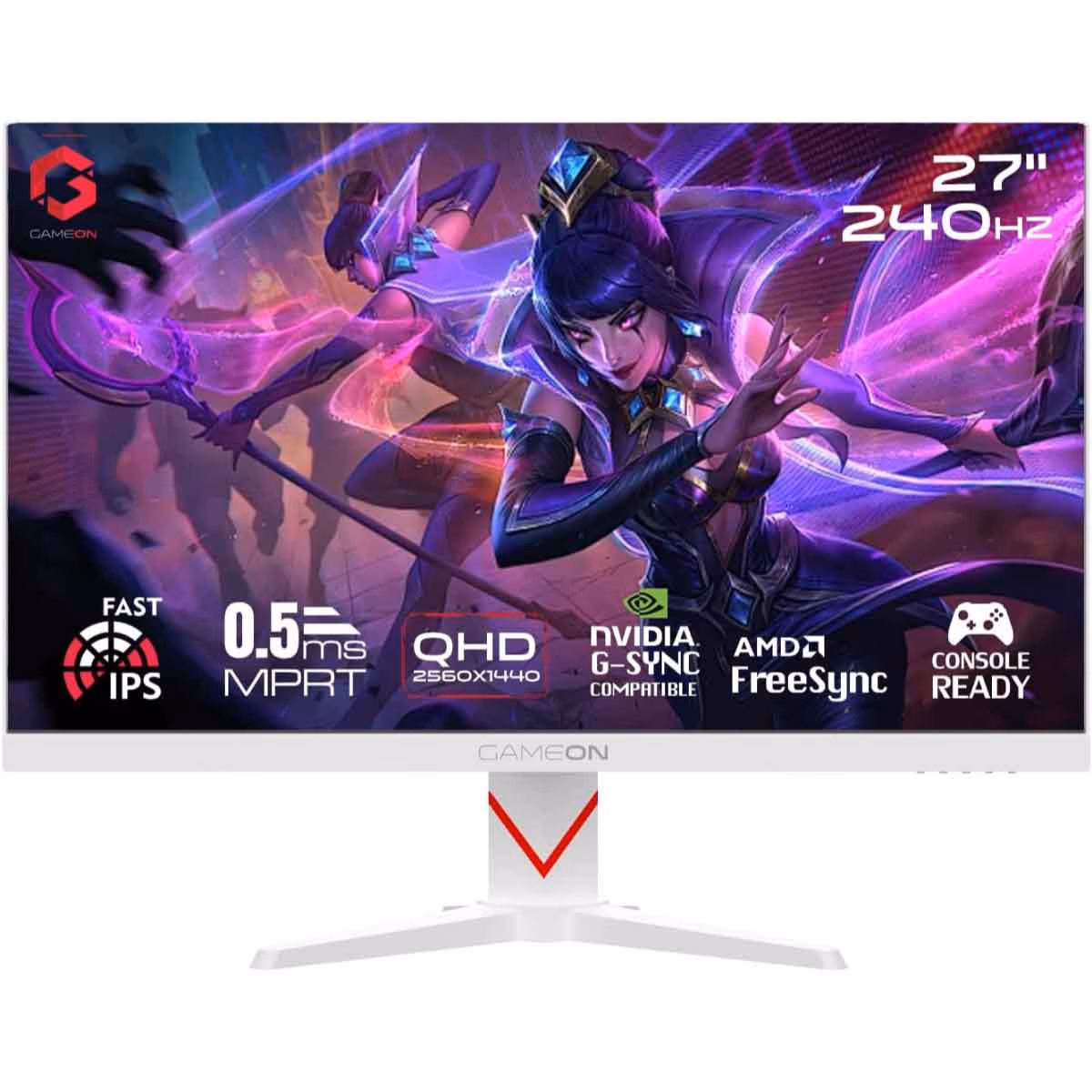 Game On 27" GOMD27QHD240IPS Dominator Series QHD 240Hz Fast IPS Gaming Monitor