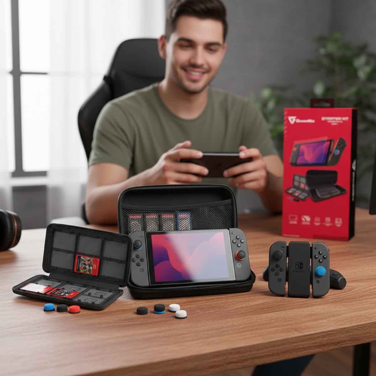 جامرتك طقم مبتدئين 9 في 1 لنينتندو سويتش 2