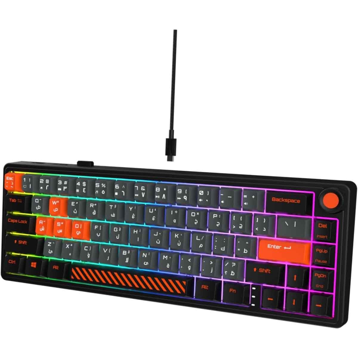 جامرتك أسود لوحة مفاتيح ألعاب فيوجن