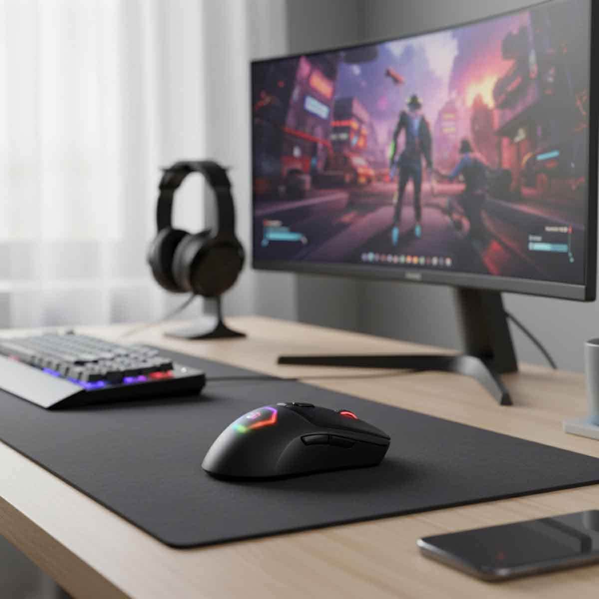 GamerTek Black Slate Gaming Mouse