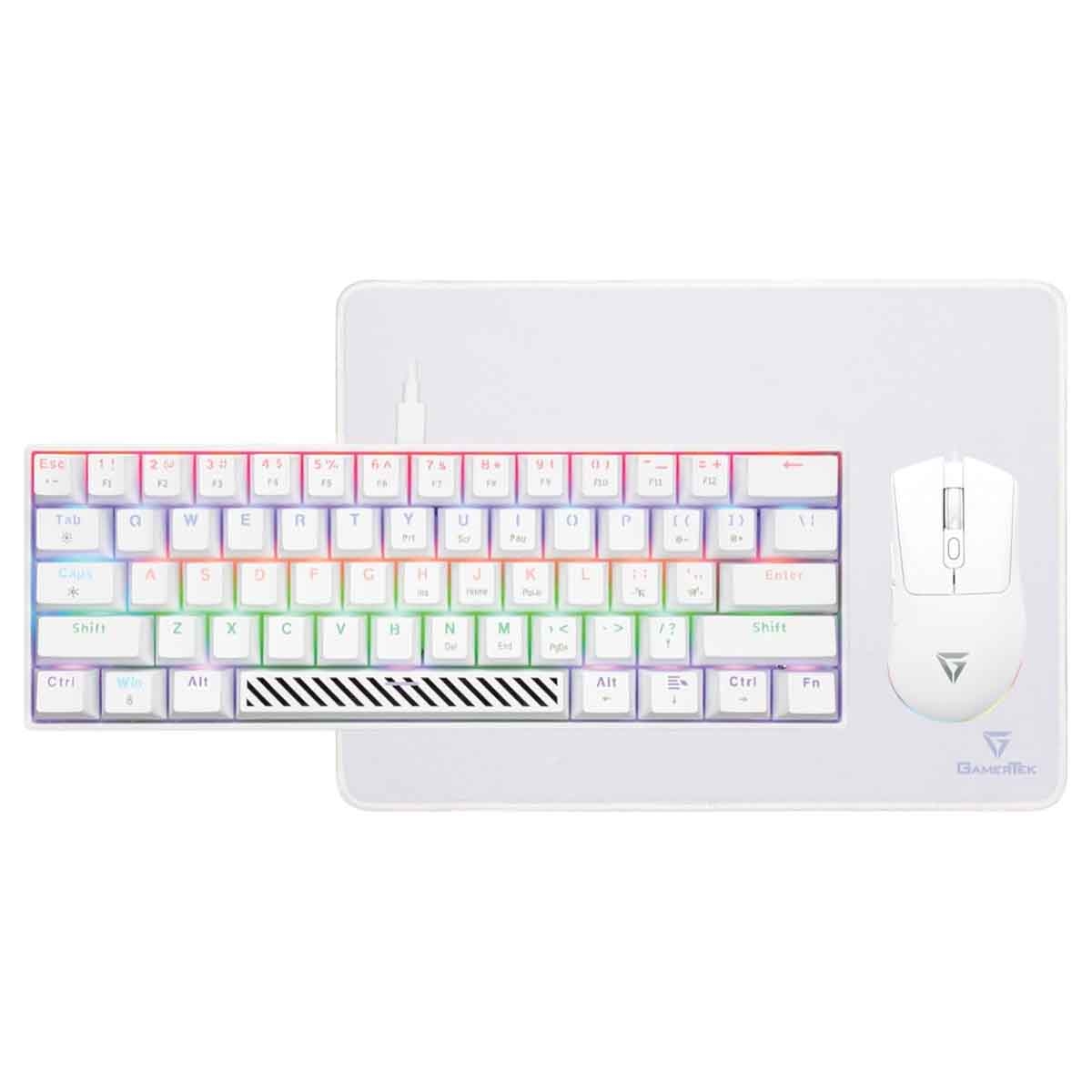 GamerTek White Alpha Pack 3-in-1 Gaming Bundle