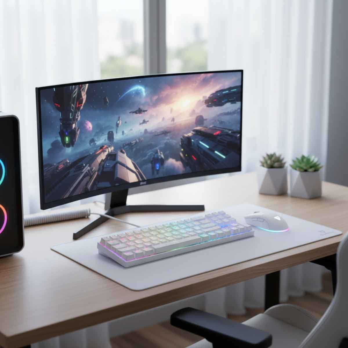 GamerTek White Alpha Pack 3-in-1 Gaming Bundle