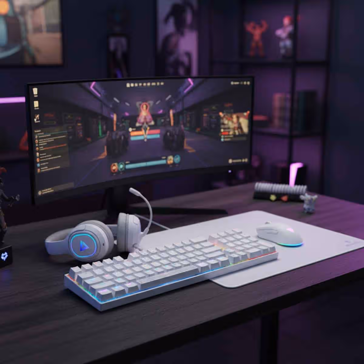 GamerTek White Power Pack V2 4-in -1 Gaming Bundle